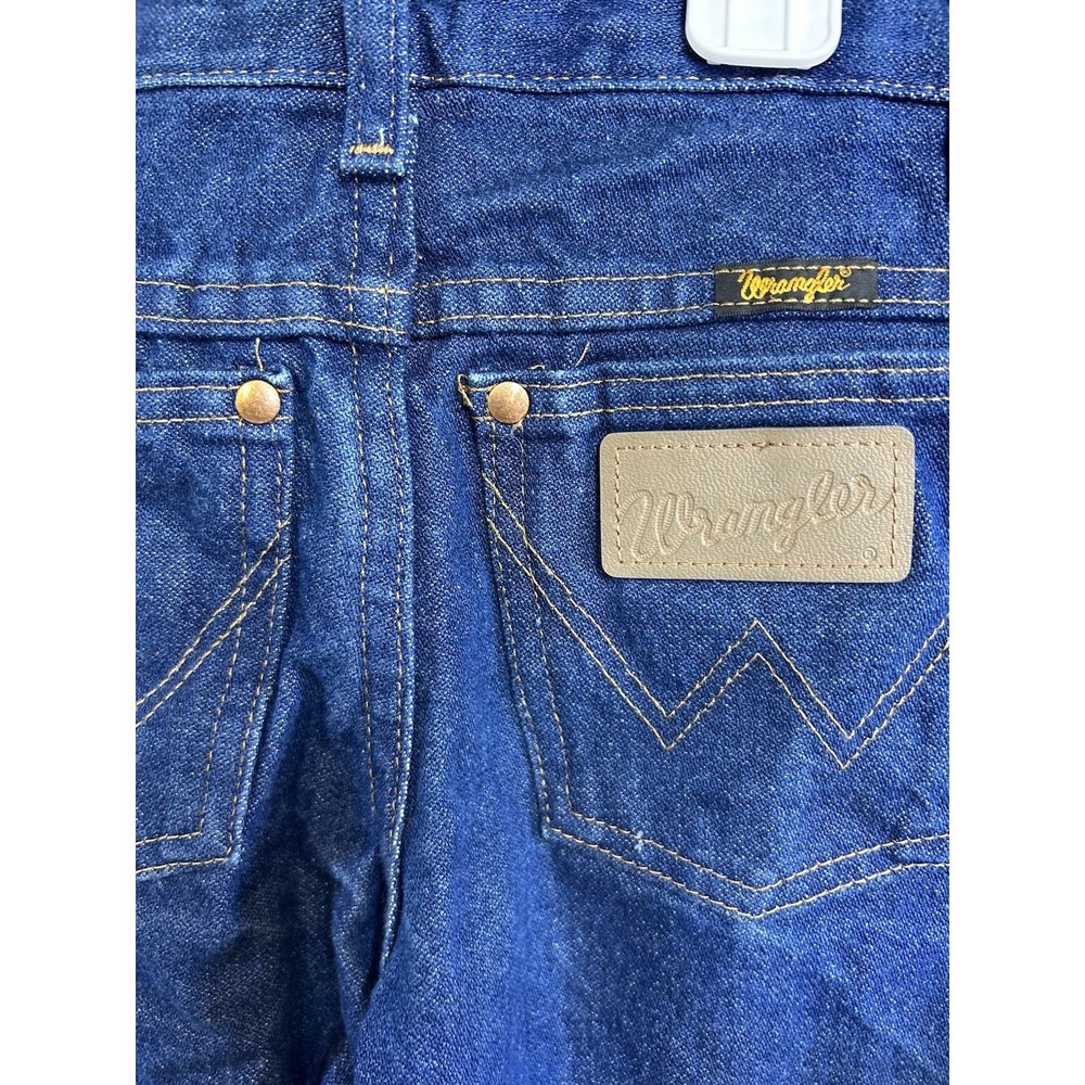 Wrangler Cowboy Cut Jeans Adjustable Waist Dark Wash 8 Slim
